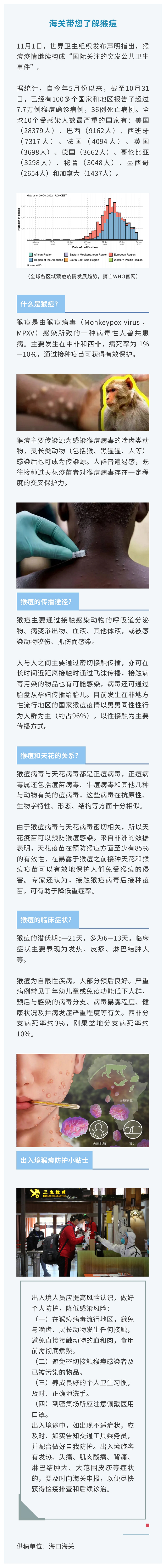 【卫生检疫】海关带您了解猴痘