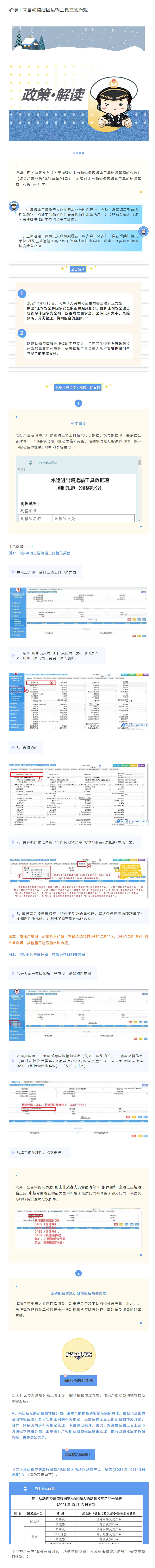 解读丨来自动物疫区运输工具监管新规