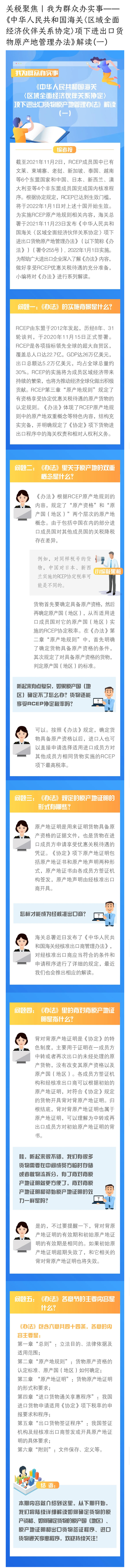 署令255号《中华人民共和国海关〈区域全面经济伙伴关系协定〉项下进出口货物原产地管理办法》解读(一) 署令255号《中华人民共和国海关〈区域全面经济伙伴关系协定〉项下进出口货物原产地管理办法》解读(一)