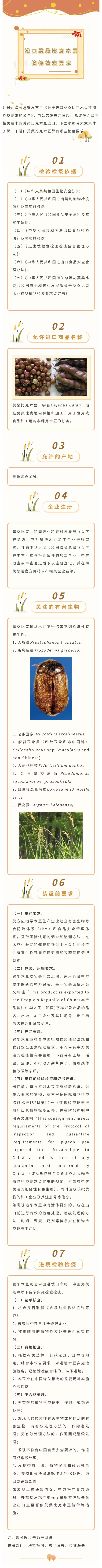 公告解读丨关于进口莫桑比克木豆植物检疫要求的公告(0914)
