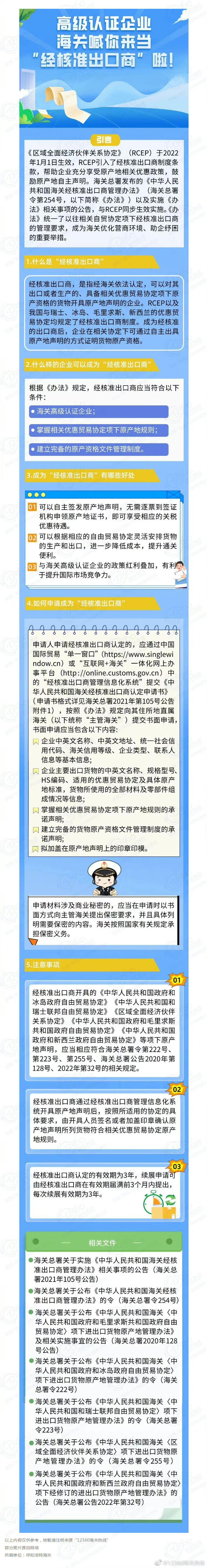 呼和浩特海关解读原文(高级认证企业海关喊你当“经核准出口商”啦!) 呼和浩特海关解读原文(高级认证企业海关喊你当“经核准出口商”啦!)