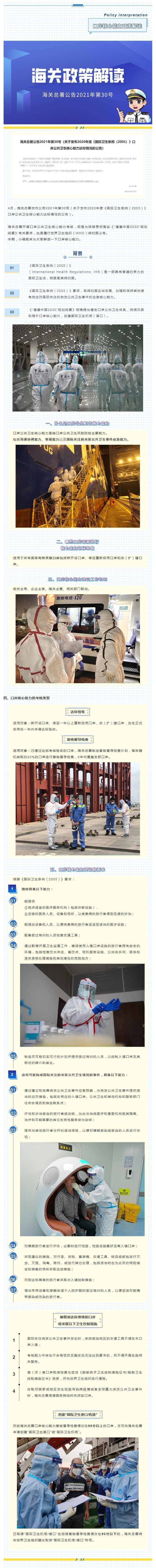 【卫生检疫】口岸公共卫生核心能力政策解读