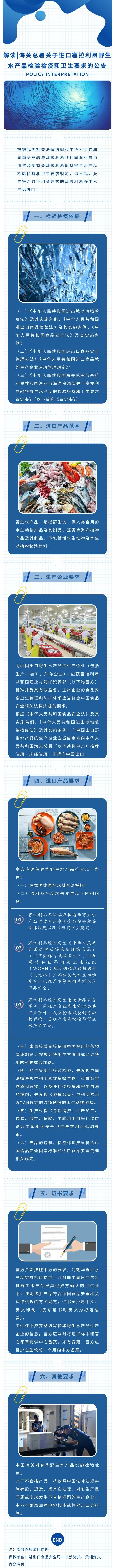 解读｜海关总署关于进口塞拉利昂野生水产品检验检疫和卫生要求的公告